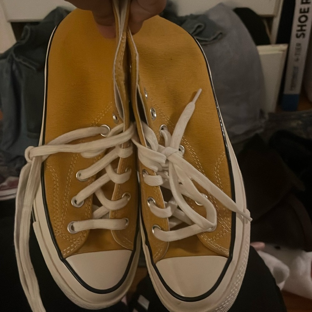 yellow converse